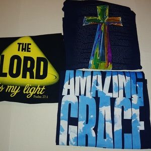 Lot of 3 5x Christian Tee's